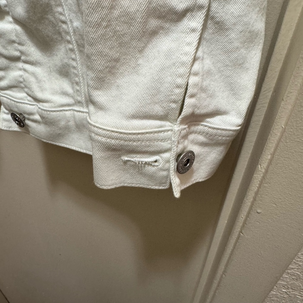 Style & Co. Cream White Denim Jacket - Picture 6 of 8